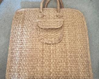 Vintage s Woven Straw Tote Bag
