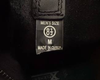 Mens Black Leather Square Toe Harness Motorcycle Boots third image