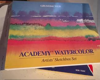Grumbacher Academy Watercolor Artists Sketchbox Set