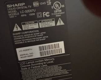 Sharp Aquos LCEU Inch p LCD TV third image