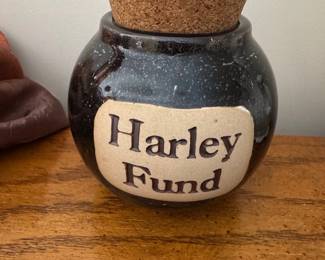 Cottage Creek Harley Fund Ceramic Jar