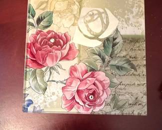 Decorative Rose Hinged Box
