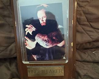 The Undertaker Framed Photo Plaque  WWE Memorabilia