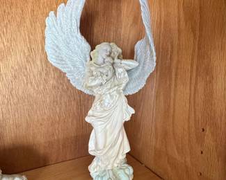 Angel Holding Baby Figurine