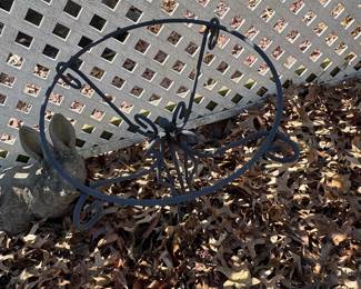 Vintage Stone Garden Rabbit Statue