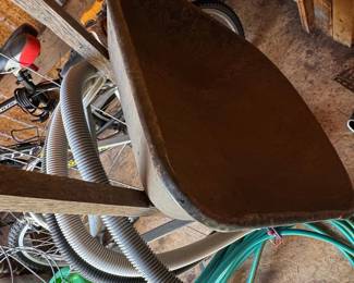 Vintage True Temper Metal Wheelbarrow