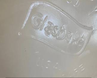 Glasbake Green Daisy Oval Casserole Dish second image