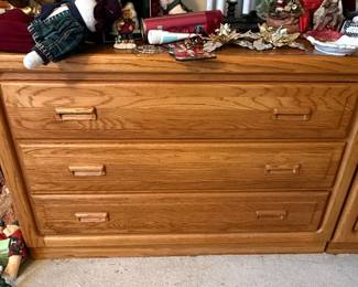 Oak Dresser with Three Drawers