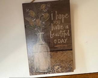 Wooden Wall Art I hope you have a beautiful DAY