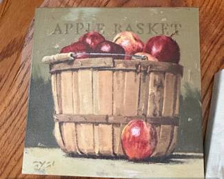 French Country  Apple Basket Still Life Paintings second image