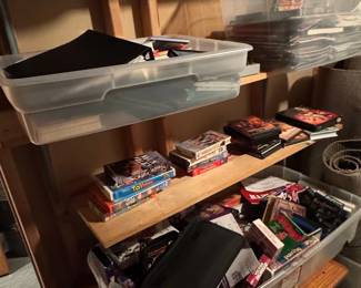 Assorted VHS Tapes and DVDs