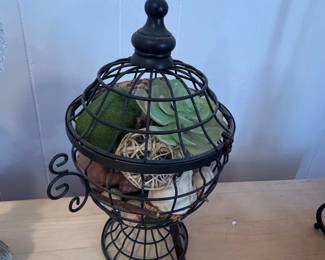 Wire Decorative Birdcage with Potpourri