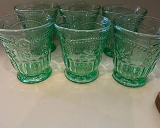 Indiana Chantilly Green Glass Tumblers