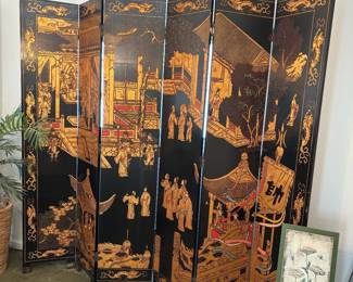 6-Panel Asian Room Divider