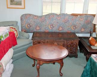 Nettle Creek Fabric King Headboard, Mid Century King Headboard