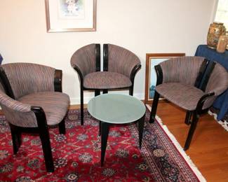 3 Split Back Italian Chairs