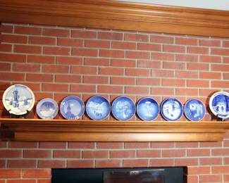 Older German & Danish Christmas Plates (1909, 1913, 1921, 1923)