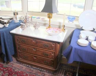 Marble Top Chest, Rosenthal Tea Set