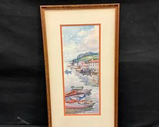 Vintage Watercolor Print by Marc