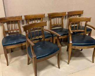 Set Of Six Upholstered Kindel Dining Room Chairs