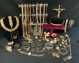 Golden Costume Jewelry