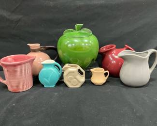 Assorted Pitchers And Jar