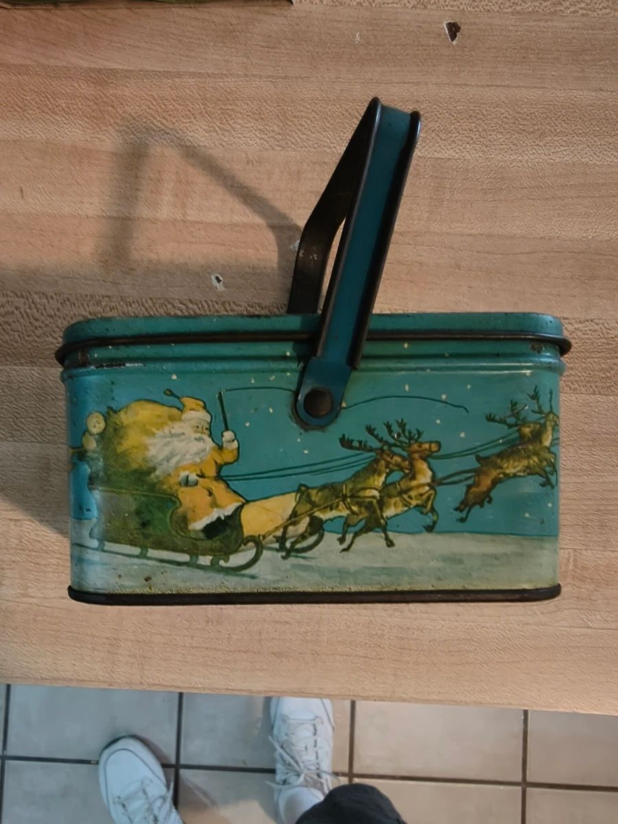 Antique Christmas Candy Container no no