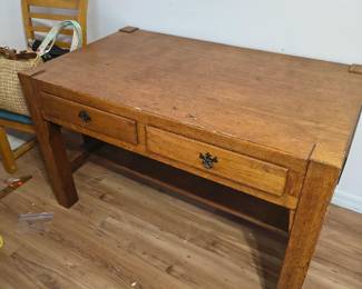 Mission Oak Library Desk