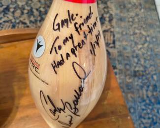 Signed Bowling Pin