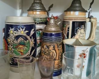 Several old Steins