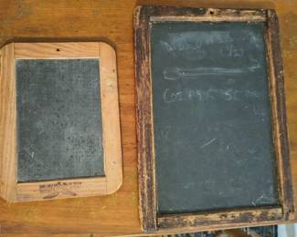 Old chalk boards