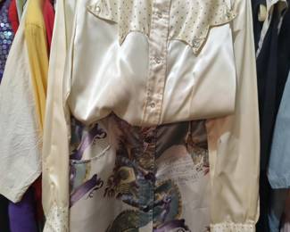 Vintage Levi's Satin Western Blouse