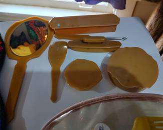 Celluloid Dresser Set