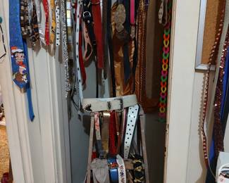 Lots of Vintage Belts