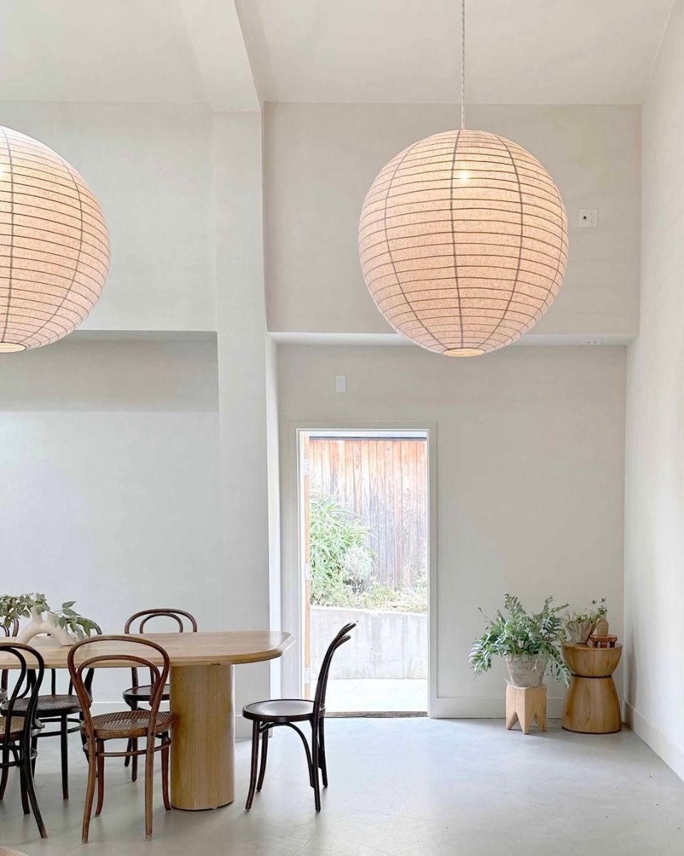 Dramatic linen light fixtures from Australia