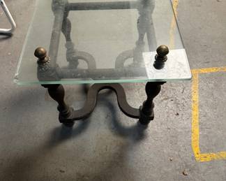 Glass tables Reduced  $25 apiece 