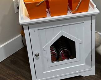 cat's litter box cabinet Was$75 now $35