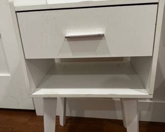 Small white night stand with drawer, was $75, now $25