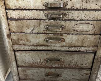Vintage tool cabinet with tools inside all for reduced $35