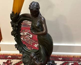 Estate Sale 22 inch Nouveau Style Lamp