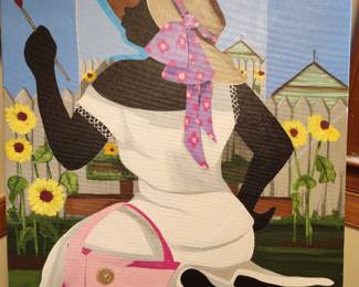 Cassandra Gillings, oil on canvas, Self Portrait, $450