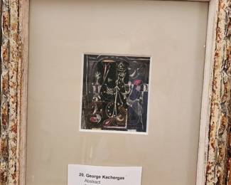 George Kachergis, scratchboard, 1947 $475