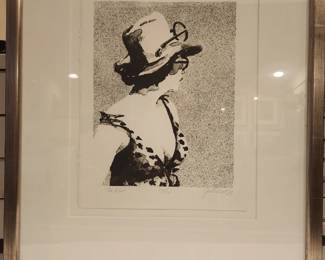 Maud Gatewood, The Hat, lithograph, $850