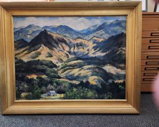 Leo Meisnner, oil on canvas, Sandy Mush Valley, 30 x 40, 1950s $18,000