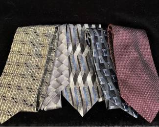 5 New with Tags Men’s Silk Ties * Machado * Principe * Louis Roth