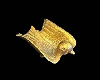 Made in Israel Brass Bird Trinket Dish