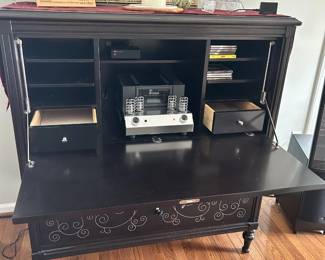 Secretary Desk with stencil front pattern