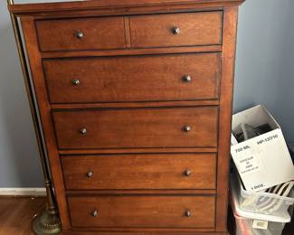 Chest of Drawer 6 drawer cherry finish