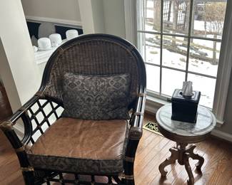 Chair Black Ratten/Wicker