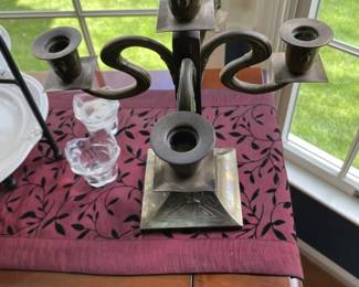 Benedict Karnak Brass Egyptain candle holder